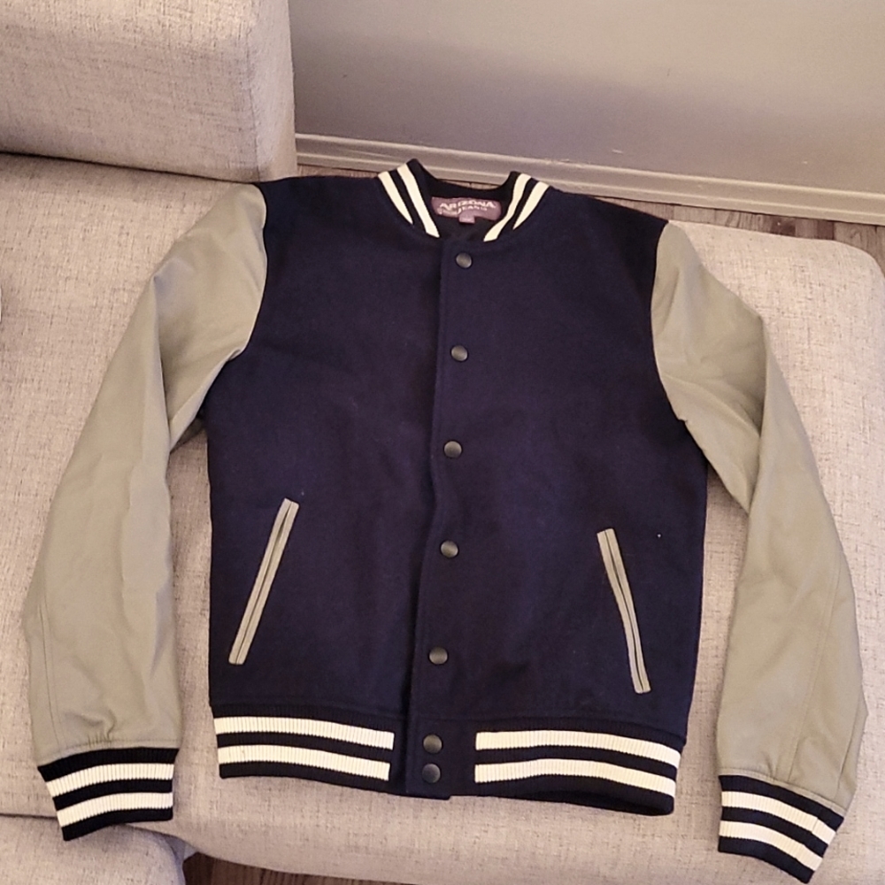 Men's varsity jacket,  Size small.